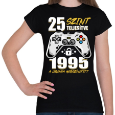 PRINTFASHION Gamer Legenda - Női póló - Fekete női póló