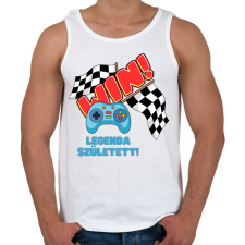 PRINTFASHION Gamer legenda született - Férfi atléta - Fehér atléta, trikó
