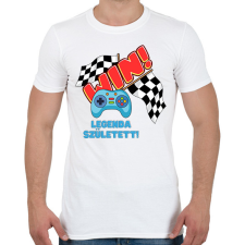 PRINTFASHION Gamer legenda született - Férfi póló - Fehér férfi póló