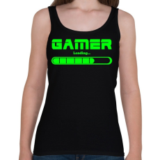 PRINTFASHION Gamer loading.. - Női atléta - Fekete