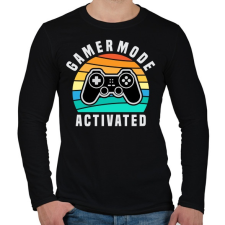 PRINTFASHION Gamer Mode Activated - Férfi hosszú ujjú póló - Fekete férfi póló
