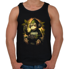 PRINTFASHION Gamer monkey - Férfi atléta - Fekete