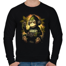PRINTFASHION Gamer monkey - Férfi pulóver - Fekete férfi pulóver, kardigán