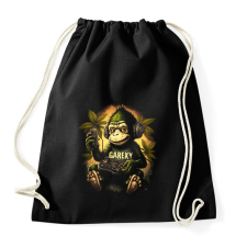 PRINTFASHION Gamer monkey - Sportzsák, Tornazsák - Fekete tornazsák