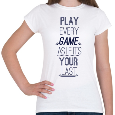 PRINTFASHION Gamer motiváció - Női póló - Fehér