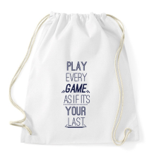 PRINTFASHION Gamer motiváció - Sportzsák, Tornazsák - Fehér tornazsák