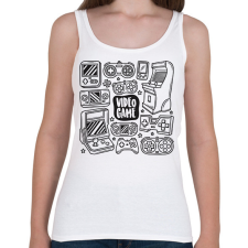 PRINTFASHION gamer - Női atléta - Fehér női trikó