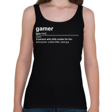 PRINTFASHION gamer - Női atléta - Fekete női trikó