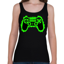 PRINTFASHION Gamer - Női atléta - Fekete női trikó