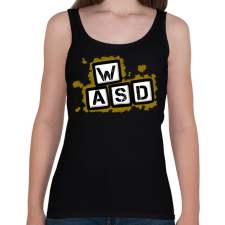 PRINTFASHION Gamer - Női atléta - Fekete női trikó