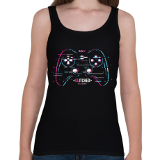 PRINTFASHION gamer - Női atléta - Fekete