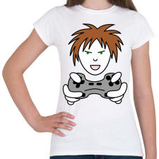 PRINTFASHION Gamer - Női póló - Fehér női póló