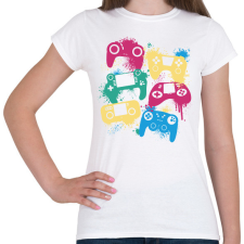 PRINTFASHION Gamer - Női póló - Fehér női póló