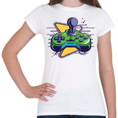 PRINTFASHION gamer - Női póló - Fehér