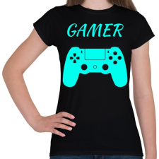 PRINTFASHION GAMER  - Női póló - Fekete női póló