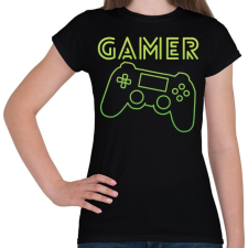 PRINTFASHION Gamer - Női póló - Fekete női póló
