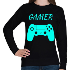 PRINTFASHION GAMER  - Női pulóver - Fekete női pulóver, kardigán