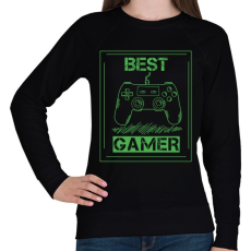 PRINTFASHION Gamer  - Női pulóver - Fekete