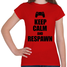 PRINTFASHION Gamer respawn - Női póló - Piros női póló