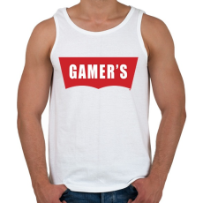 PRINTFASHION Gamer's - Férfi atléta - Fehér