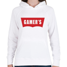 PRINTFASHION Gamer's - Női kapucnis pulóver - Fehér női pulóver, kardigán