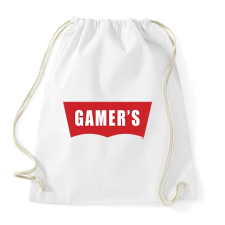 PRINTFASHION Gamer's - Sportzsák, Tornazsák - Fehér tornazsák