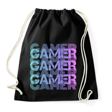 PRINTFASHION Gamer - Sportzsák, Tornazsák - Fekete tornazsák