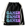 PRINTFASHION Gamer - Sportzsák, Tornazsák - Fekete