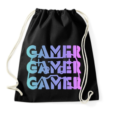 PRINTFASHION Gamer - Sportzsák, Tornazsák - Fekete tornazsák