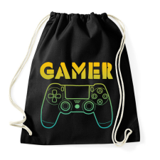 PRINTFASHION GAMER  - Sportzsák, Tornazsák - Fekete tornazsák