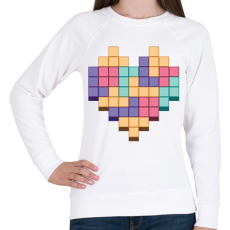 PRINTFASHION Gamer szív - Női pulóver - Fehér