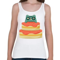 PRINTFASHION Gamer szülinap - Női atléta - Fehér