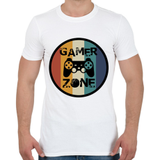 PRINTFASHION Gamer zone2 - Férfi póló - Fehér