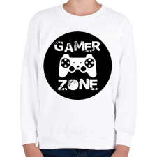 PRINTFASHION Gamer zone3 - Gyerek pulóver - Fehér gyerek pulóver, kardigán