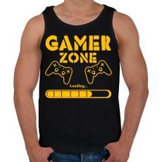 PRINTFASHION Gamer zone - Férfi atléta - Fekete