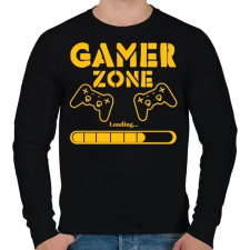 PRINTFASHION Gamer zone - Férfi pulóver - Fekete férfi pulóver, kardigán