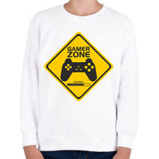 PRINTFASHION Gamer Zone - Gyerek pulóver - Fehér gyerek pulóver, kardigán