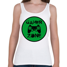 PRINTFASHION Gamer zone - Női atléta - Fehér