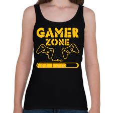 PRINTFASHION Gamer zone - Női atléta - Fekete női trikó
