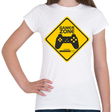 PRINTFASHION Gamer zone - Női póló - Fehér női póló