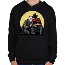 PRINTFASHION Gamerek - Gyerek kapucnis pulóver - Fekete gyerek pulóver, kardigán