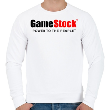 PRINTFASHION GameStock - Férfi pulóver - Fehér férfi pulóver, kardigán