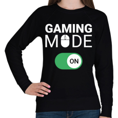 PRINTFASHION Gaming mode on! - Női pulóver - Fekete