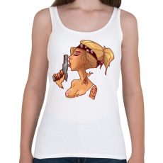 PRINTFASHION Gangsta Girl - Női atléta - Fehér