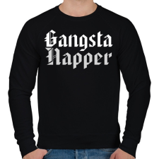 PRINTFASHION Gangsta Rapper - Férfi pulóver - Fekete férfi pulóver, kardigán