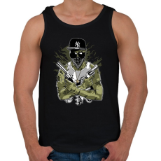 PRINTFASHION Gangsta Zombie - Férfi atléta - Fekete