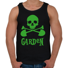 PRINTFASHION garden skull - Férfi atléta - Fekete atléta, trikó