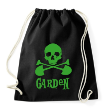 PRINTFASHION garden skull - Sportzsák, Tornazsák - Fekete tornazsák