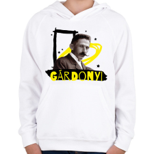 PRINTFASHION Gárdonyi Géza - Gyerek kapucnis pulóver - Fehér gyerek pulóver, kardigán