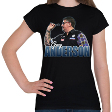 PRINTFASHION Gary Anderson - Női póló - Fekete